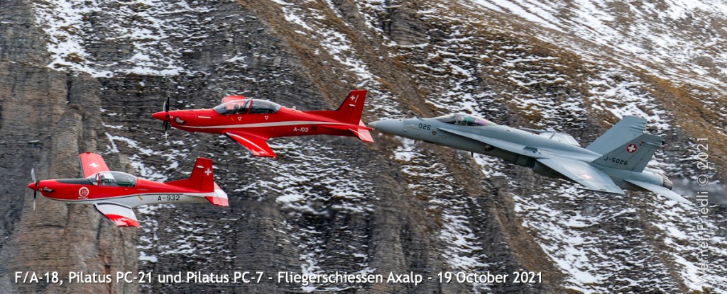 Formation PC-7, PC-21 und Hornet
