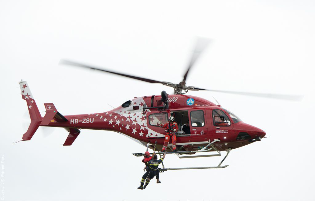 Rettungsübung der Air Zermatt
