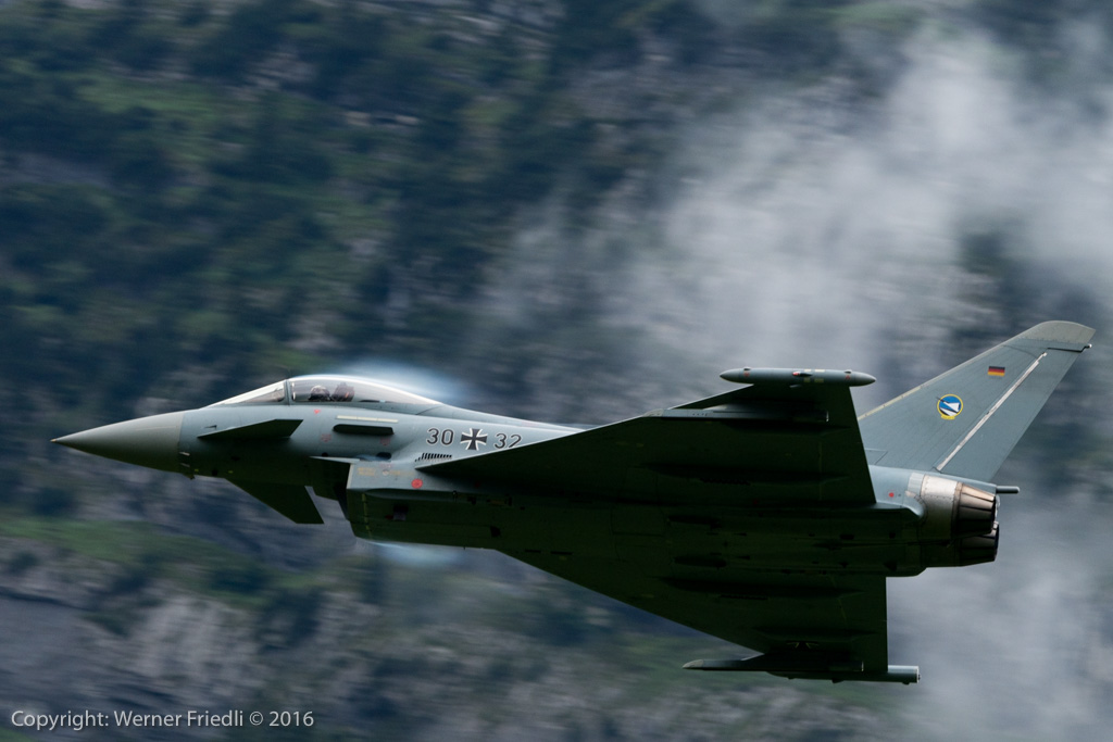 Eurofighter Typhoon am Freitagnachmittag